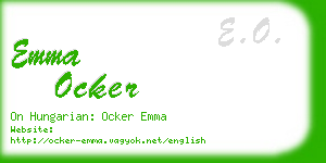 emma ocker business card